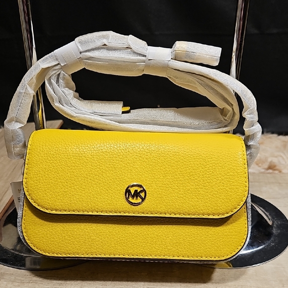 Michael Kors Handbags - Michael Kors Vibrant Yellow Crossbody Bag With Tags Retail 289.00